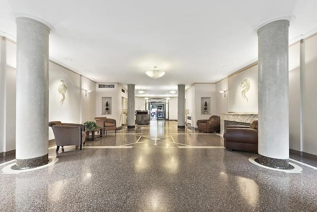 lobby featuring visible vents