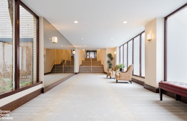520 E 72nd St Pha, Pha, New York City, NY 10021 - community lobby with stairs and recessed lighting