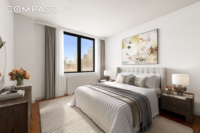 bedroom with baseboards