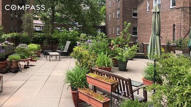 surrounding community featuring a patio