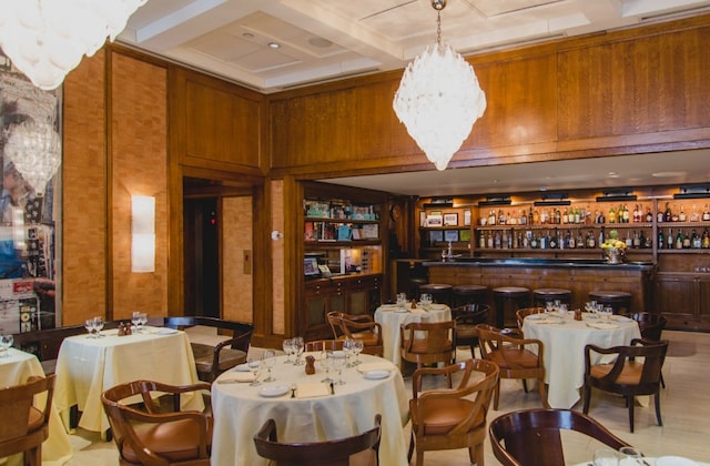 55 Wall St Unit 632, New York City, NY 10005 - indoor dry bar with a chandelier