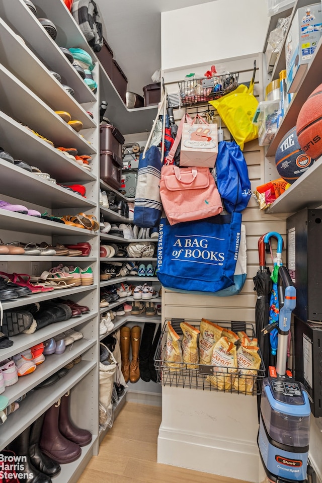view of storage area