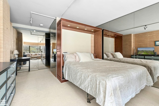 430 E 56th St Unit 4G, New York City, NY 10022 - bedroom featuring light carpet