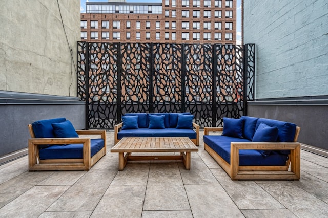 view of patio featuring outdoor lounge area