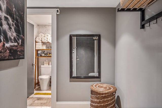 554 4th Ave Unit 3D, New York City, NY 11215 - bathroom with toilet and baseboards