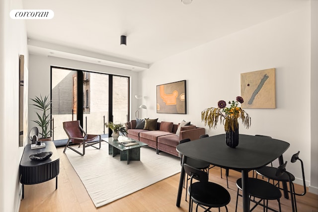 630 Grand Ave Unit 407, New York City, NY 11238 - living room featuring wood finished floors