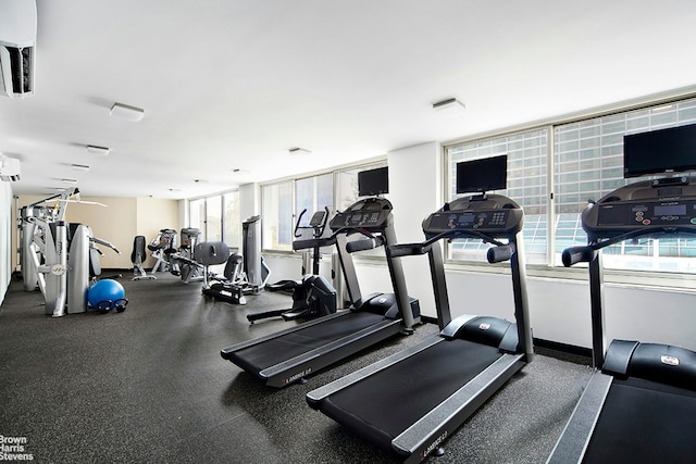 view of workout area