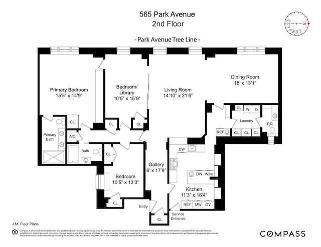 565 Park Ave Unit 2, New York City, NY 10065 - floor plan / room layout