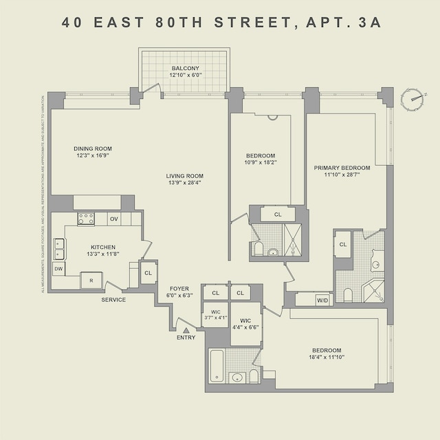 40 E 80th St Unit 3A, New York City, NY 10021 - floor plan / room layout