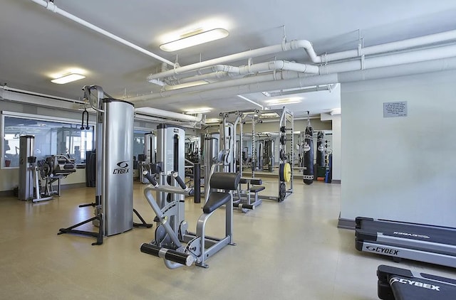 view of gym