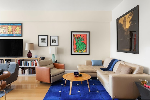 245 W 99th St Unit 7B, New York City, NY 10025 - living room with wood finished floors