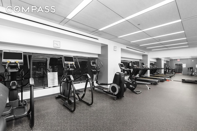 view of exercise room