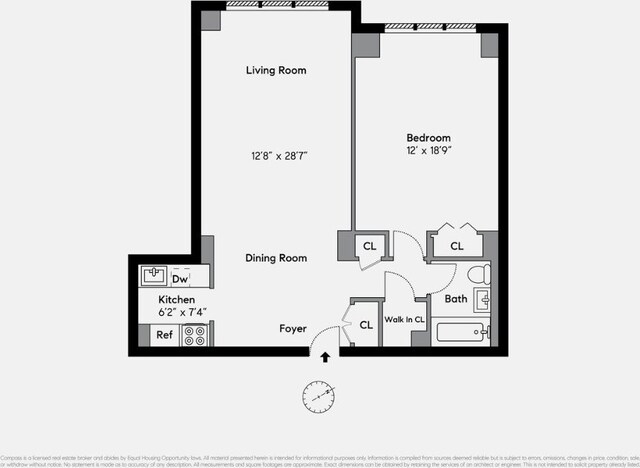 77 7th Ave Unit 7Kk, New York City, NY 10011 - home floor plan