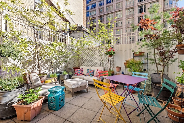 view of patio / terrace with outdoor lounge area