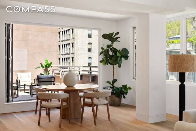 120 E 29th St Phb, Phb, New York City, NY 10016 - dining space featuring light wood-style flooring and baseboards