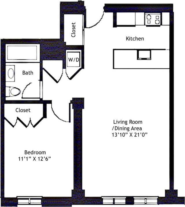 85 Adams St Unit 10B, New York City, NY 11201 - view of floor plan / room layout