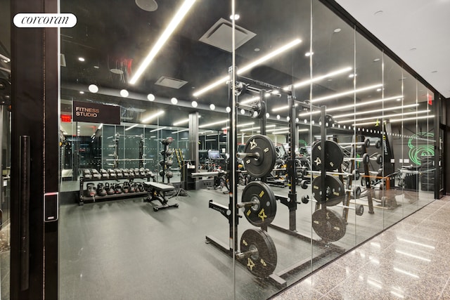 view of gym