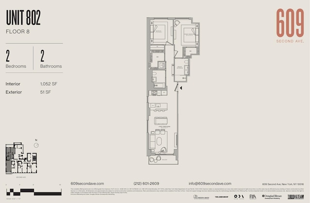 609 2nd Ave Unit 802, New York City, NY 10016 - home floor plan