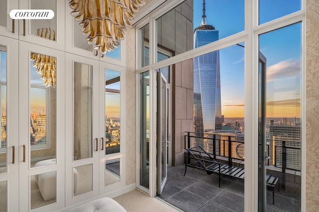 30 Park Pl Unit Ph77A, New York City, NY 10007 - sunroom with french doors
