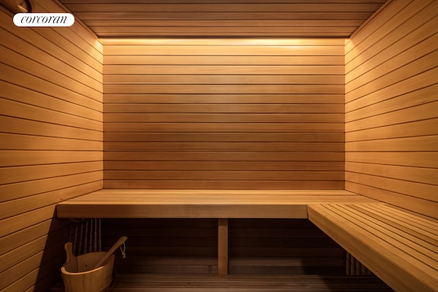 30 Park Pl Unit Ph77A, New York City, NY 10007 - sauna featuring wooden walls