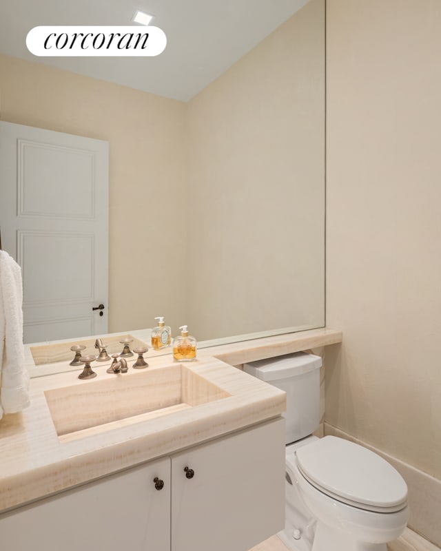 30 Park Pl Unit Ph77A, New York City, NY 10007 - half bath featuring vanity and toilet