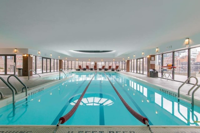 view of indoor pool