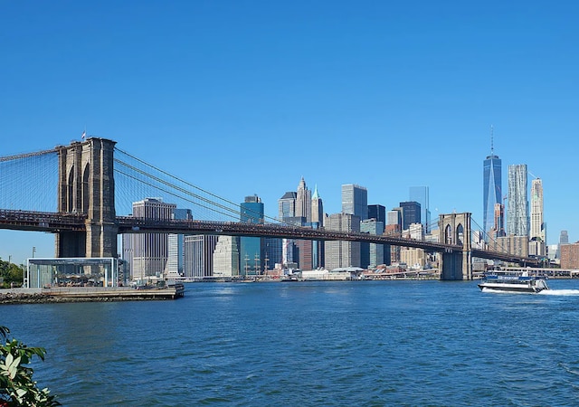 100 Jay St Unit 4M, New York City, NY 11201 - water view featuring a notable bridge and skyline