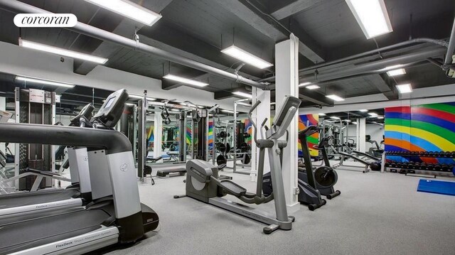 view of exercise room