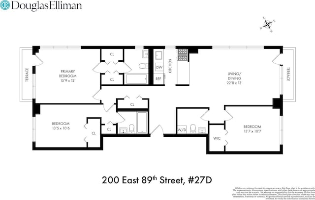 200 E 89th St Unit 27D, New York City, NY 10128 - room layout