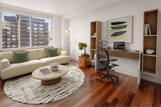 200 E 89th St Unit 27D, New York City, NY 10128 - office featuring wood finished floors