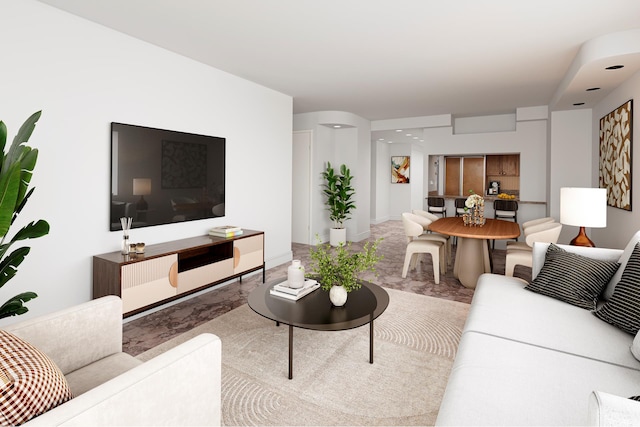 200 E 89th St Unit 27D, New York City, NY 10128 - living area with carpet floors