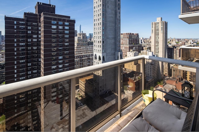 200 E 89th St Unit 27D, New York City, NY 10128 - balcony with a city view