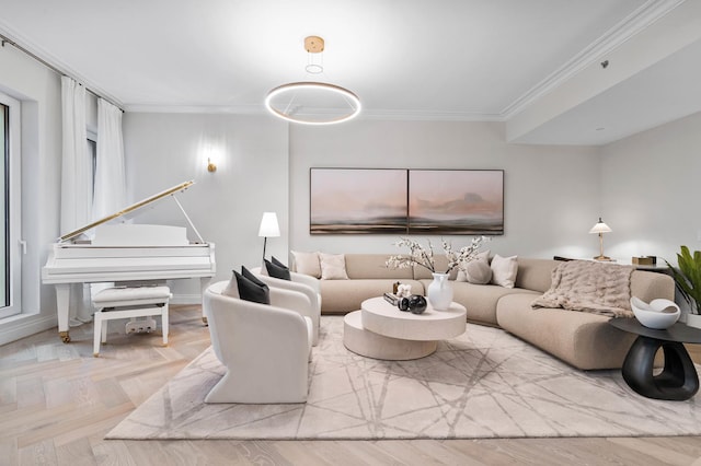 78-29 Austin St Unit Th-1, New York City, NY 11375 - living area featuring ornamental molding and baseboards