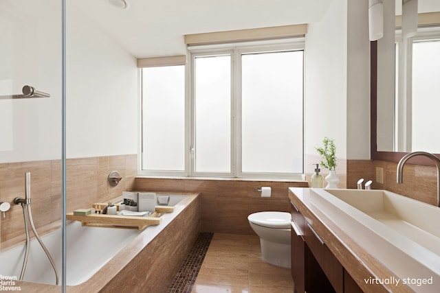 250 E 53rd St Unit 1502, New York City, NY 10022 - full bathroom with vanity and a bath