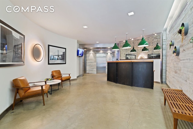 view of reception area