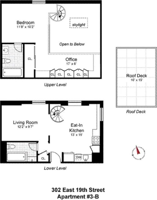 302 E 19th St Unit 3B, New York City, NY 10003 - property floor plan