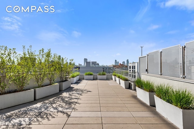 147 Hope St Unit 3F, New York City, NY 11211 - view of patio featuring a city view