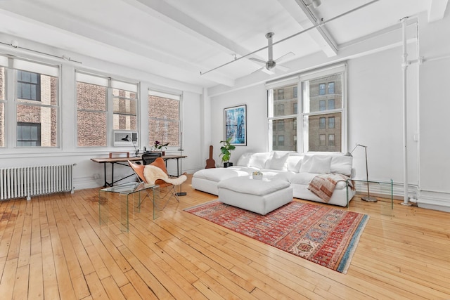 7 E 20th St Unit 11-R, New York City, NY 10003 - sunroom with radiator heating unit and beamed ceiling
