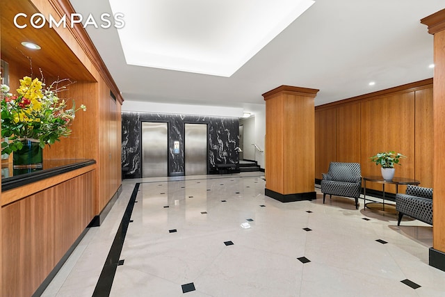 1199 Park Ave Unit 2F, New York City, NY 10128 - common area featuring wooden walls