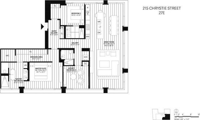 215 Chrystie St Unit 27East, New York City, NY 10002 - room layout