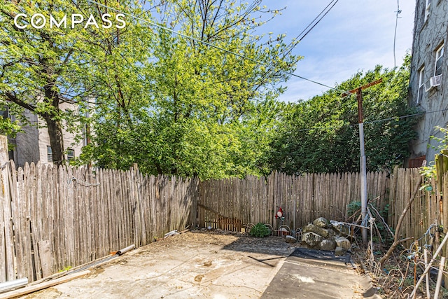 1274 Herkimer St, New York City, NY 11233 - fenced backyard with a patio
