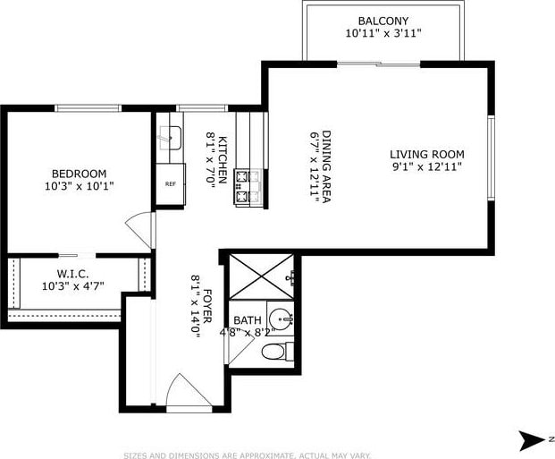 50 Henry St Unit 7B, New York City, NY 10002 - view of home floor plan