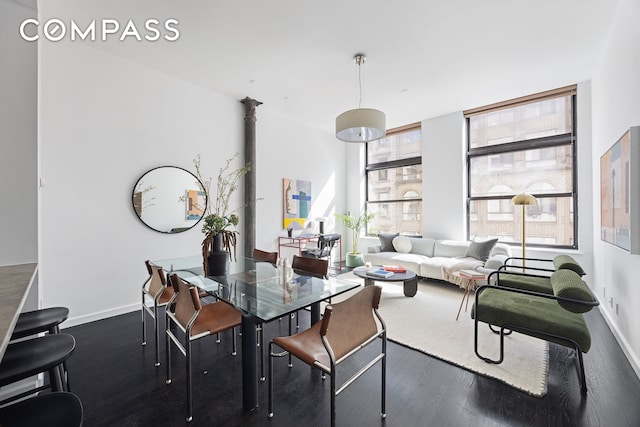 100 Reade St Unit 3C, New York City, NY 10013 - dining room with wood finished floors and baseboards