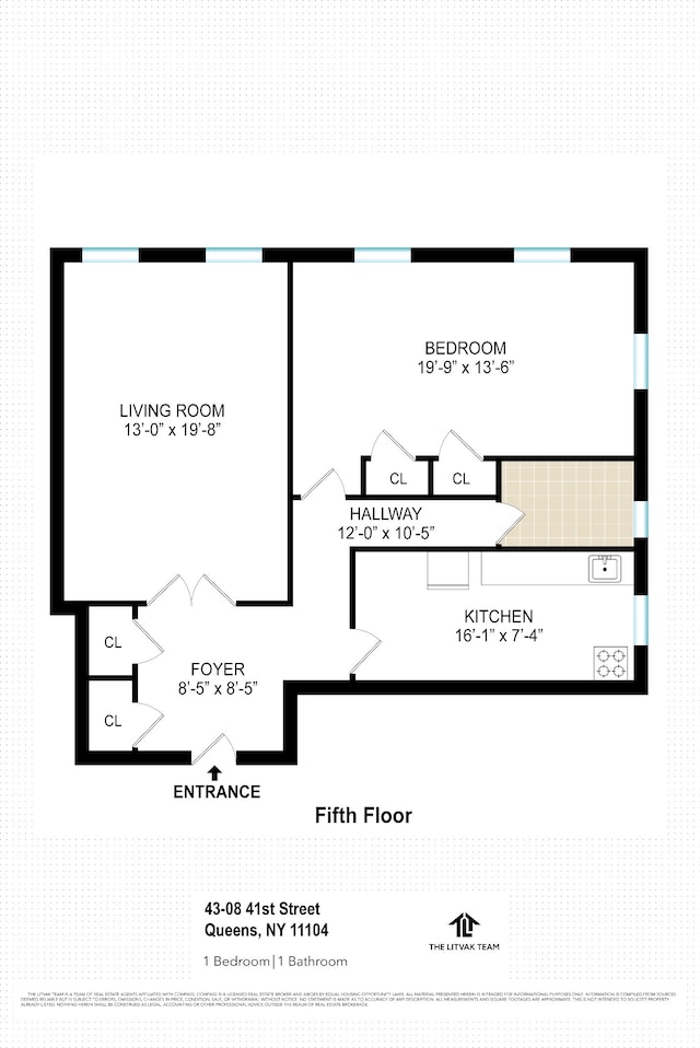 43-08 41st St Unit 5D, New York City, NY 11104 - home floor plan