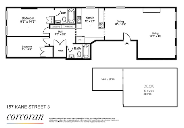 157 Kane St Unit 3, New York City, NY 11231 - property floor plan