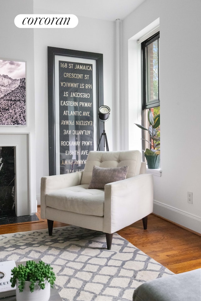 157 Kane St Unit 3, New York City, NY 11231 - sitting room featuring wood finished floors and baseboards