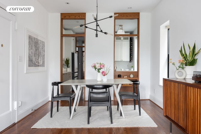 157 Kane St Unit 3, New York City, NY 11231 - dining space featuring wood finished floors and baseboards