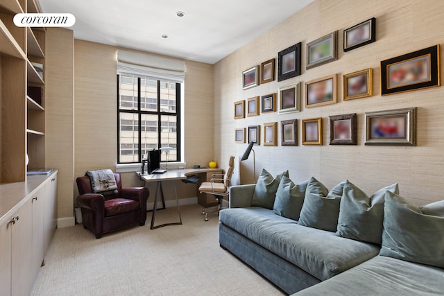 100 Barclay St Unit 20B, New York City, NY 10007 - office featuring baseboards and light carpet