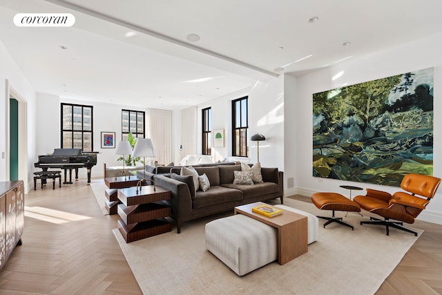 100 Barclay St Unit 20B, New York City, NY 10007 - living room with baseboards