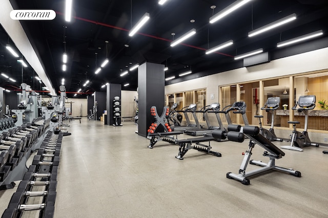 100 Barclay St Unit 20B, New York City, NY 10007 - view of gym